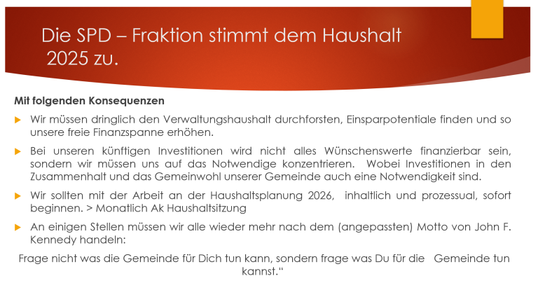 Haushaltsplan 2025-2